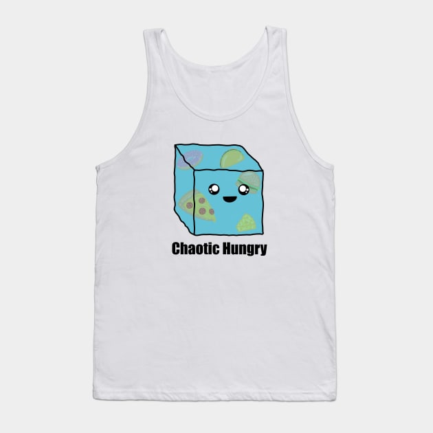 Chaotic Hungry | Cute Gelatinous Cube Monster Tank Top by Side Quest Studios